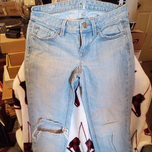 Loft Brand Women's Jeans Size 2P Distressed Look